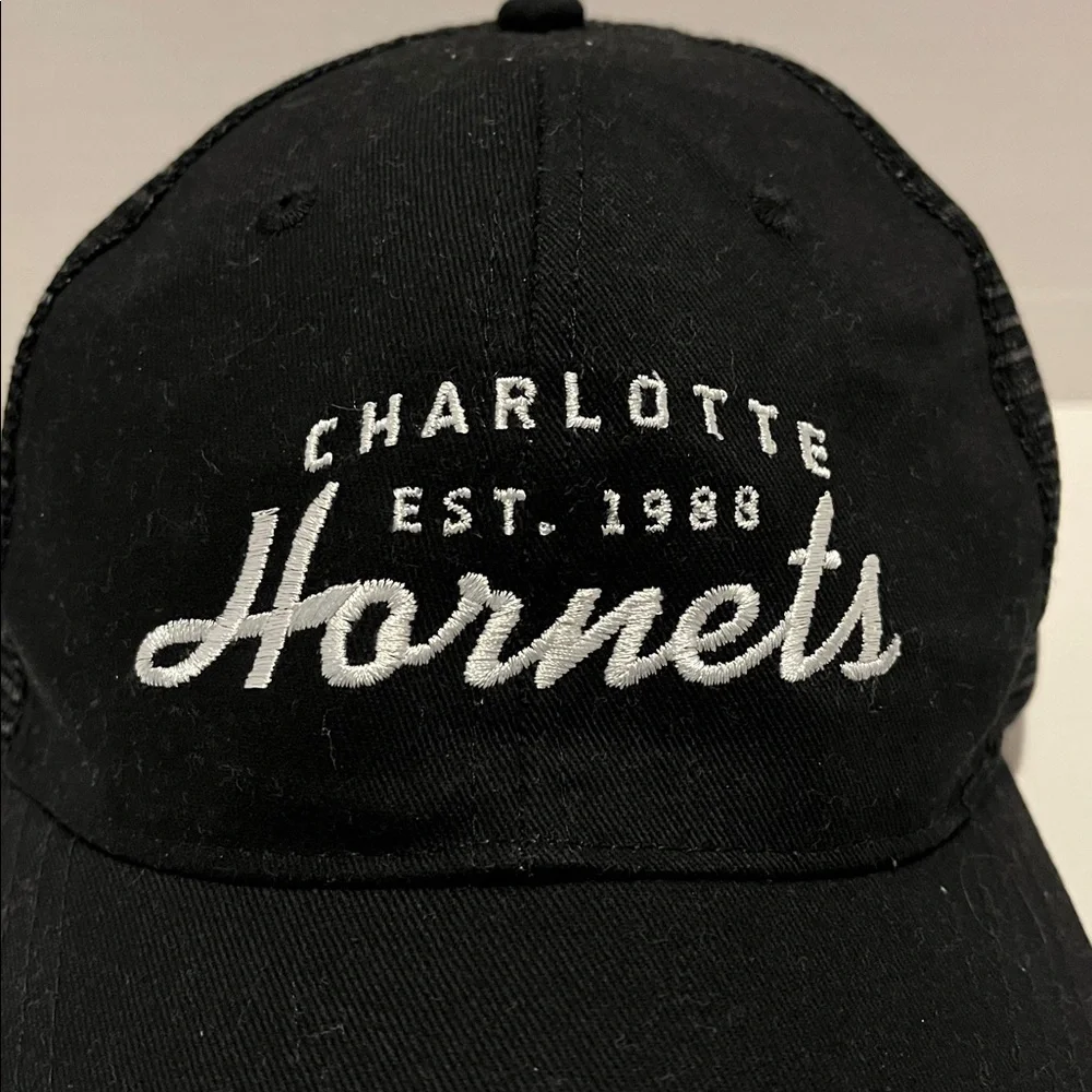 Charlotte Hornets Black SnapBack hat Men